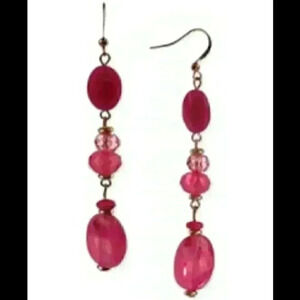 Style & Co new Beaded Linear Drop Earrings